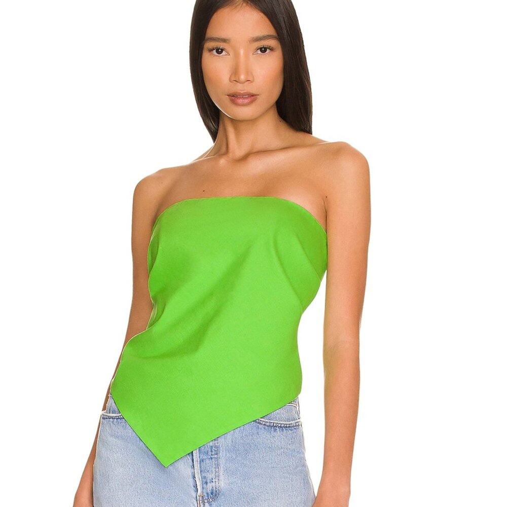 L'Academie Darragh Top in Lime Green NWOT Size Small